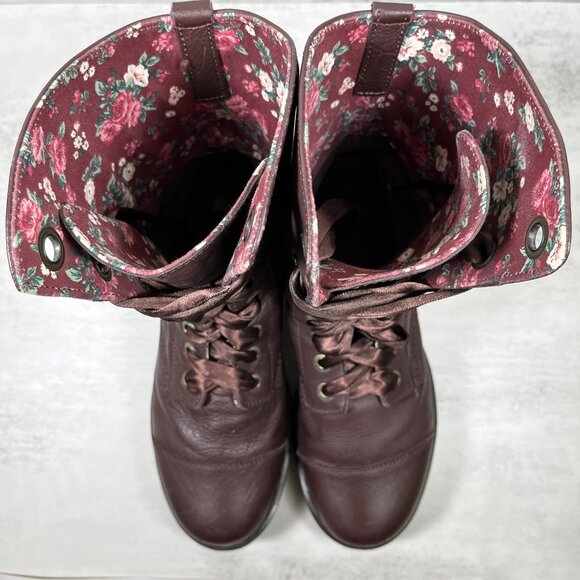 Dr Martens 1914 Triumph Aimilita Floral Fold Over Boots - Women's Size 11 - Picture 7 of 9